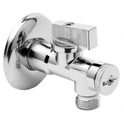 Sapho, sarokszelep A-80 1 / 2'x3 / 8 'szűrővel, vízkőmentes, króm