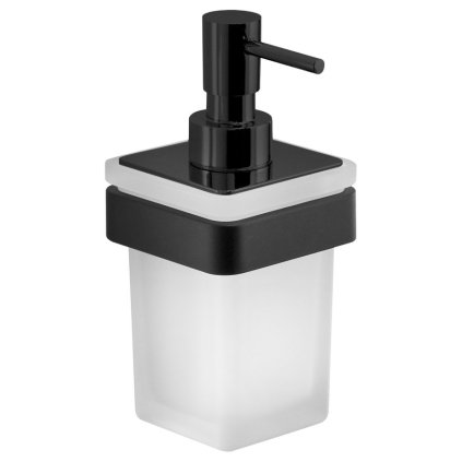 Sapho, SAMOA szappanadagoló, fekete matt/tejszerű üveg