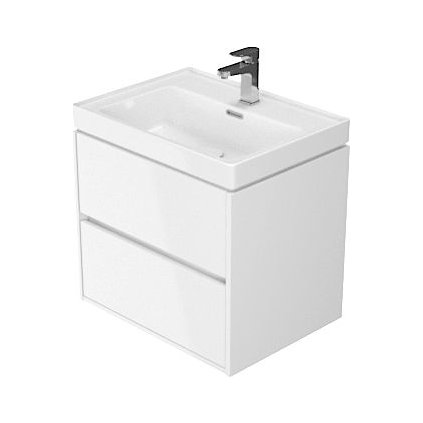 CERSANIT - CREA skrinka s umývadlom 60cm, biely lesk , S924-003+K114-006
