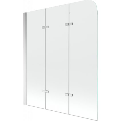 Mexen FELIX, kádparaván, 3 lapos, 120 x 140 cm, átlátszó, 890-120-003-01-00