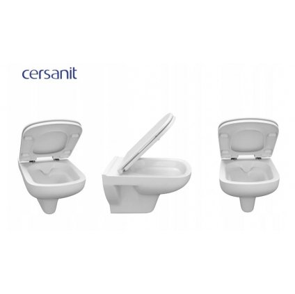 Cersanit COLOUR WC sedátko duroplast / antibakteriálne, biela, K98-0092