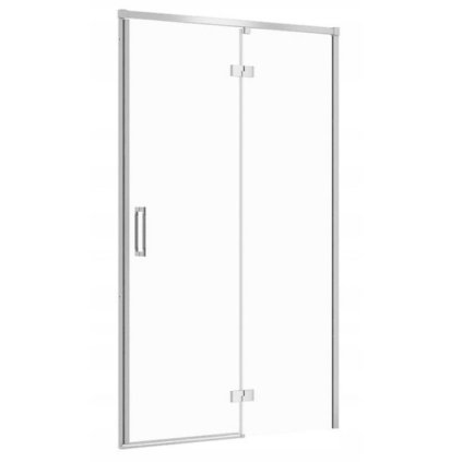 Cersanit Larga, nyílásra nyíló szárnyas ajtó 120x195cm, jobbos kivitel, 6mm átlátszó üveg, króm profil, S932-118