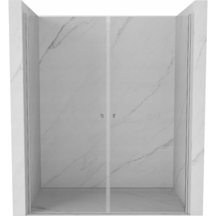 185901 mexen pretoria duo 2 kridlove sprchove dvere do otvoru 160 cm 6mm cire sklo chromovy profil 852 160 000 02 00