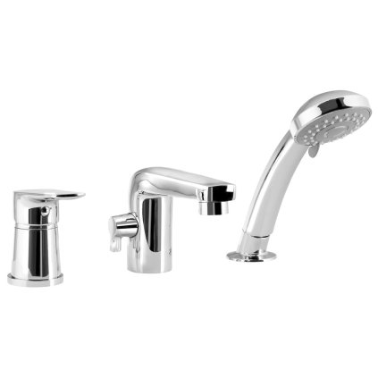 Sapho, KASIOPEA három elemes csaptelep kád széléhez, króm