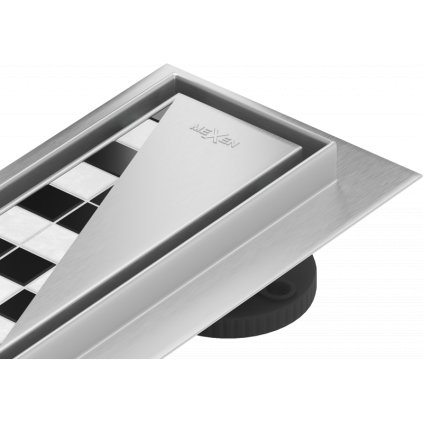 Mexen Lapos rozsdamentes acél zuhanyfolyó 70 cm minta M13, 2 az 1-ben, 1010070-15