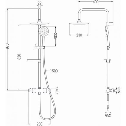43813 2 mexen kx33 sprchovy set s termostatickou bateriou kai chromova 771503391 00