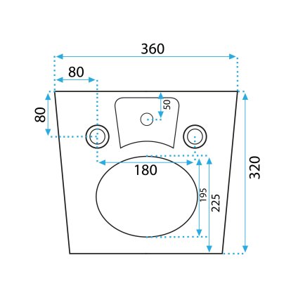 54112 rea carlo mini zavesny bidet 49x37 cierna matna rea c9901