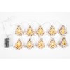 Tutumi, LED karácsonyfa világítás 1,2m 10db fa karácsonyfa CD009, barna, CHR-03002