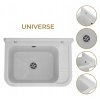 Bialy zlew gospodarczy UNIVERSE SINK QUALITY od gory3