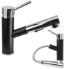 Gamma Axo, szabadon álló mosogatócsaptelep kihúzható kifolyóval, fekete-króm, GMA-BCO-BK