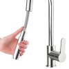 Invena Elia, szabadon álló mosogató csaptelep kihúzható kifolyóval, króm, INV-BZ-89-W01-C
