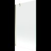 Mexen Next, kádparaván 1 szárny 100 x 150 cm, fix szárny, 6 mm átlátszó üveg, arany profil, 895-100-000-00-00-50