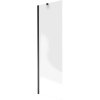Mexen Next, kádparaván 1 szárny 60 x 150 cm, fix szárny, 6 mm matt üveg, fekete profil, 895-060-000-00-30-70