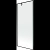 Mexen Next, kádparaván 1 szárny 80 x 150 cm, fix szárny, 6 mm átlátszó üveg fekete mintával, fekete profil, 895-080-000-00-70-70
