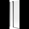 Mexen Flip, 1 szárnyú kádparaván 80 x 150 cm, 6 mm-es mattüveg, fekete profil, 894-080-101-70-30