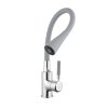 Invena Pogo, magas mosogató csaptelep 2 funkciós, szürke-króm, INV-BZ-80-L05-L