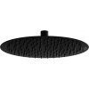 Mexen rozsdamentes acél zuhanyfej kerek 25 cm, fekete, 79225-70