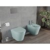 Mexen Rico, falra akasztható WC Rimless WC-ülőkével slim, duroplast, zöld matt, 30724048