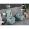 Mexen Teo, falra akasztható WC Rimless WC-ülőkével slim, duroplast, zöld matt, 30854048