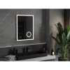 Mexen Kala, LED fürdoszobai tükör háttérvilágítással és kozmetikai tükörrel 60 x 80 cm, 6000K, páramentes, 9820-060-080-611-00