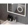 Mexen Kala, LED fürdoszobai tükör háttérvilágítással és kozmetikai tükörrel 60 x 80 cm, 6000K, páramentes, 9820-060-080-611-00