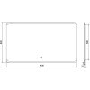 Mexen Nida, LED fürdoszobai tükör háttérvilágítással 140x080 cm, 6000K, páramentes, 9806-140-080-611-00