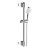 Mereo, Zuhanygarnitúra, háromállású zuhany, csúszó tartó, ezüstszürke tömlő, MER-CB930B