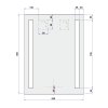 Mereo, Tükör 60x80 cm LED világítással, MER-CN698