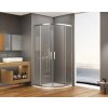 Bruckner, BORG szögletes zuhanyparaván 900x900x1950 mm, 6 mm átlátszó üveg, króm profil, 751.190.1