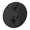 Hansgrohe Ecostat S, rejtett termosztatikus csaptelep 2 készülékhez, fekete matt, 15758670
