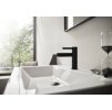 Hansgrohe Finoris, mosdócsaptelep 110, kimenettel, Push-Open, EcoSmart, fekete matt, 76023670