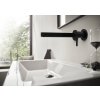 Hansgrohe Finoris, rejtett mosdócsaptelep 240, 2 lyukú beépítés, EcoSmart, fekete matt, 76050670