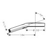 Hansgrohe Rainfinity, kézi zuhanyfej 130 3 funkciós, fekete matt, 26864670