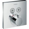 Hansgrohe Shower Select, rejtett termosztatikus csaptelep, 2 kimenethez, króm, 15763000