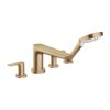 Hansgrohe Talis E, kádcsaptelep, 4 lyukú beépítés, szálcsiszolt bronz, 71748140