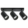 Szerszámlámpa, mennyezeti lámpa 3xGU10 APP1243-3C, fekete matt, OSW-40098