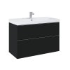 Elita Look, mosdó szekrény 100x45x64 cm 2S PDW, fekete matt, ELT-168107