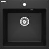 Deante Evora, 1 kamrás gránit mosogató 500x500x216 mm, grafit fém, DEA-ZQJ_G103