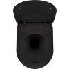 Deante Peonia, WC csésze ülőkés, pereme nélküli, matt fekete, DEA-CDEDNZPW