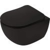 Deante Peonia, WC csésze ülőkés, pereme nélküli, matt fekete, DEA-CDEDNZPW