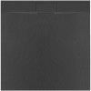 Rea Bazalt Long, SCM négyzet alakú zuhanytálca 90x90 cm, fekete, REA-K3307