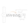 Invena Verso, fali zuhanycsaptelep 150mm, króm, INV-BN-82-001-C