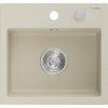 Mexen Milo - gránit mosogató 43,5x41,0 cm, 1 kamrás, bézs, 6505441000-69