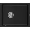 Mexen Pedro - gránit mosogató 56,0x46,0 cm, 1 kamrás, fekete, 6508561000-77