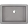 Deante Correo, gránit mosogató 500x350x140 mm, szürke metál, DEA-CQR_SU5U