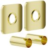 Mexen tartozékok, négyzet alakú borító rozetta készlet, arany fényes, W909-000-50