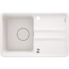 Deante Momi, 1 kamrás gránit mosogató 670x440x230 mm gazdaságos szifonnal, fehér matt, DEA-ZKM_A11A