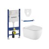Závesný set GEBERIT Duofix Basic+ WC CARMEN RIMLESS 49 x 37 cm + pomaly padajúca doska Slim
