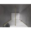 Mexen Velar, nyitható tolóajtó 80x200 cm, 8mm átlátszó üveg, arany matt, 871-080-000-01-55