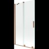 Mexen Velar, 2 szárnyas eltolható kádparaván 100 x 150 cm, 8mm átlátszó üveg, rézmatt, 896-100-000-01-65